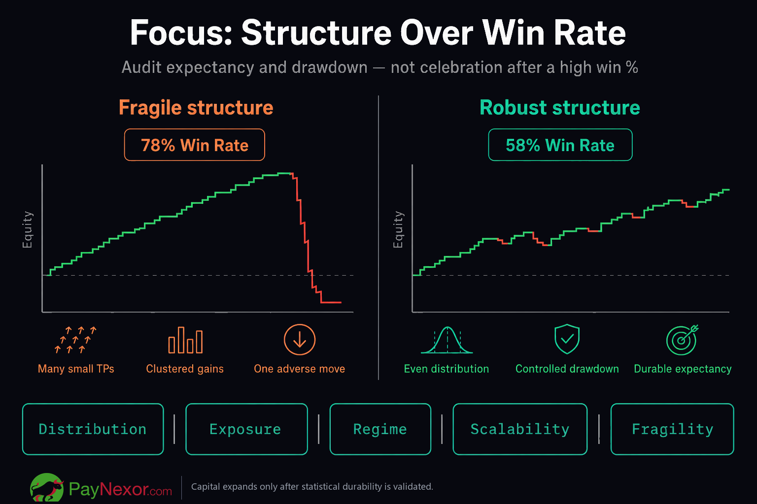 Fragile vs robust backtest structure